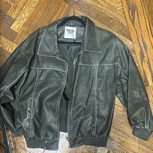 Princess Polly Men's Olive Bomber Jacket